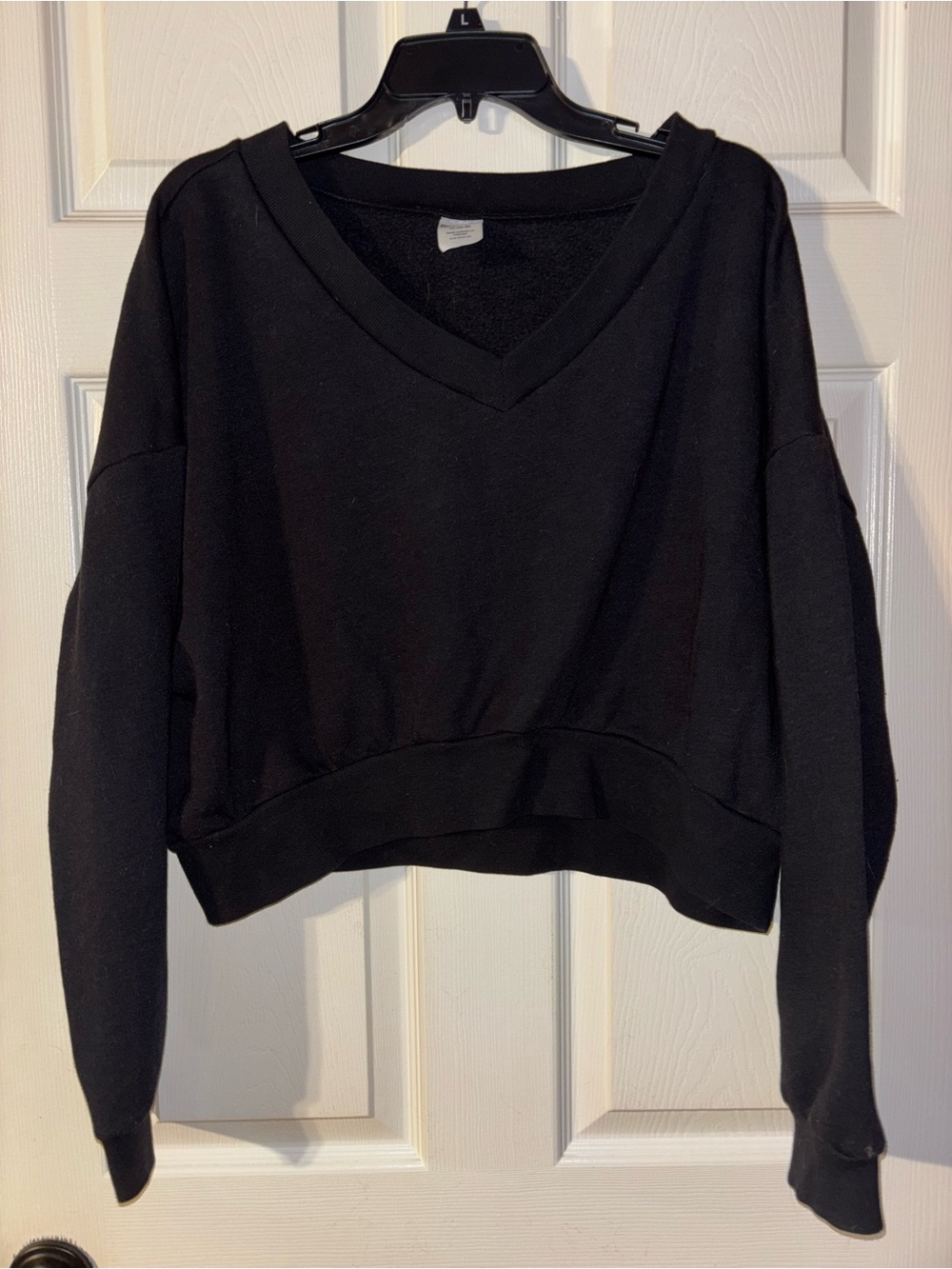 No Boundaries Black Fleece-Lined Pullover